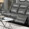 Conrad Power Motion Sofa 650354P in Grey Leatherette by Coaster