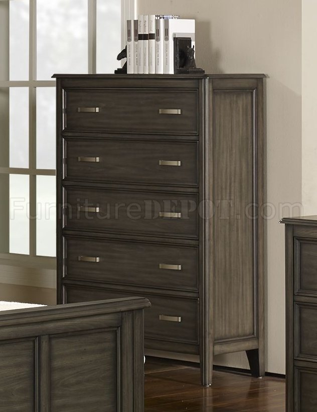 Richfield Bedroom Set 5Pc 117S In Smoke By NCFurniture