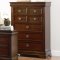 Rich Mahogany Finish Transitional Bedroom Set w/Options