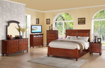 G5900B Bedroom by Glory Furniture in Cherry w/Options [GYBS-G5900B]