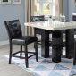 F2464 5Pc Counter Ht Dining Set in Marble by Poundex w/Options