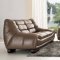 6073 Sofa in Brown Leather by ESF w/Optional Loveseat & Chair