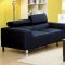 F7259 Sofa & Loveseat Set in Blue Fabric by Poundex