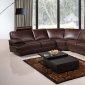 8380 Sectional Sofa in Chocolate Bonded Leather American Eagle