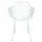 Devon Set of 4 Indoor/Outdoor Chairs DCA23W - White - LeisureMod