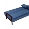 Nianzez Adjustable Sofa LV00178 in Navy Velvet by Acme