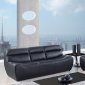 U3730 Sofa in Black Bonded Leather by Global Furniture USA