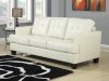 Samuel Sleeper Sofa 501690 in Cream Leatherette by Coaster