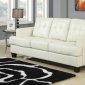 Samuel Sleeper Sofa 501690 in Cream Leatherette by Coaster