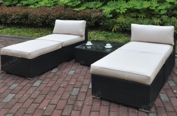 422 Outdoor Patio 5Pc Sectional Sofa Set by Poundex w/Options [PXOUT-422]