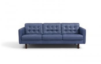 Venere Sofa in Navy Leather by Beverly Hills w/Options [BHS-Venere Navy]