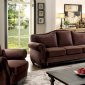 Hetty Sofa CM6854 in Brown Fabric w/Options