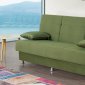 Atlanta Sofa Bed Convertible in Green Fabric by Empire