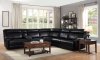 Cullen Sectional Sofa 603160 in Black Leatherette by Coaster