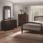 Tia 202081 Bedroom 5Pc Set in Cappuccino w/Options