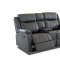 Domino Motion Sofa & Loveseat Set in Carbon by Klaussner