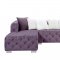 Qokmis Sectional Sofa LV00389 Purple Velvet by Acme