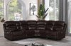 Amanda Power Sectional Sofa 610020PPP in Dark Brown by Coaster