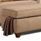 Taupe Microfiber Sofa & Loveseat Set w/Optional Storage Ottoman