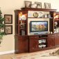 Dunsmuir 8003 Wall Unit in Cherry by Homelegance