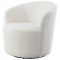 Joyce Swivel Accent Chair Set of 2 905633 in White by Coaster