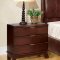 CM7027BR Webster Bedroom w/Brown Padded Platform Bed & Options