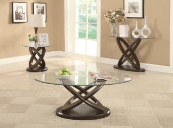 702788 Coffee Table 3pc Set in Cappuccino by Coaster w/Options [CRCT-702788]