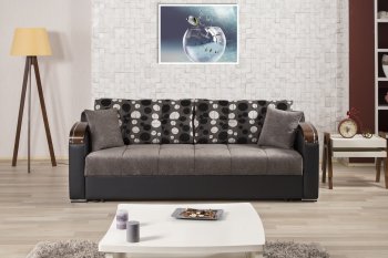 Divan Deluxe Signature Sofa Bed in Gray Fabric by Casamode [CMSB-Divan Deluxe Signature Gray]