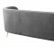 Flare Sofa TOV-L6192 in Gray Tweed Fabric by TOV Furniture