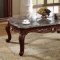 Bellini 254 Coffee Table in Rich Cherry w/Marble Top & Options