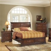 Acme Brown Cherry Finish Classic Hennessy Bedroom w/Options