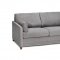 Softee Sofa Bed in Gray Fabric w/ Full Sleeper