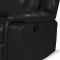 Cobalt Motion Sectional Sofa in Black Leather Gel by Amalfi