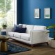 Chance Sofa in White Fabric by Modway w/Options