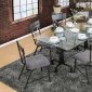 Flaherty I CM3366T 5PC Dinette Set in Antique Black w/Options