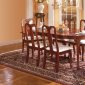 Satin Cherry Finish Queen-Anne Style Traditional Dinette