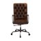 Noknas Office Chair 93175 in Brown Top Grain Leather by Acme