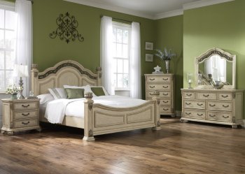 Messina Estates II Bedroom 5Pc Set 837-BR in Antique Ivory [LFBS-837-Messina-Estates-II]