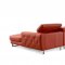 S266 Sectional Sofa in Orange Leather by Beverly Hills