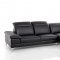 Carnation Sectional Sofa 1872 in Black Eco-Leather by VIG