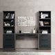 Estevon Writing Desk & 2 Bookcases Set OF00631 Gray Oak by Acme