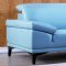 S215 Sofa in Aqua Leather by Beverly Hills w/Options