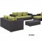 Convene Outdoor Patio Sofa Set 9Pc 2161 Choice of Color - Modway