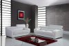 U7090 Sofa in White Leather by Global w/Options