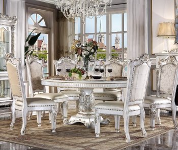 Vendome Dining Table DN01222 in Antique Pearl by Acme w/Options [AMDS-DN01222 Vendome]