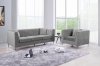 M1903 Sofa & Loveseat Set in Grey Velvet by VImports