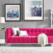 Bea Sofa TOV-S110 in Pink Velvet Fabric by TOV Furniture