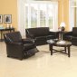 Brown Durable Bonded Leather Modern Sofa & Loveseat Set