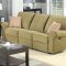 Olive or Tan Velvet Chenille Reclining Livng Room Sofa w/Options