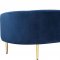 Ritz Sofa 659 in Navy Velvet Fabric by Meridian w/Options